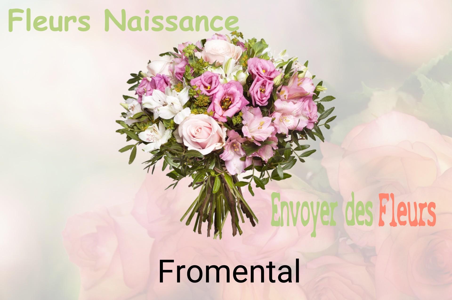 Bouquet de fleurs de naissance livré à Fromental